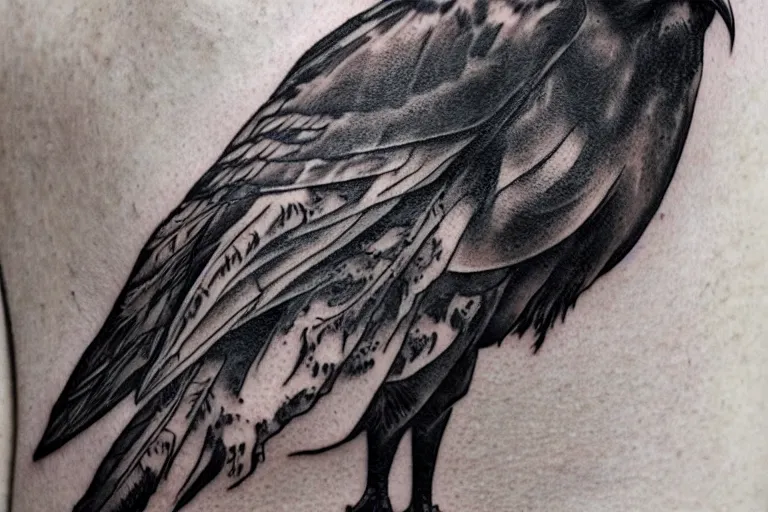 TOJI ink tattoo - Crow back piece by @feynman_tattoo thank... | Facebook