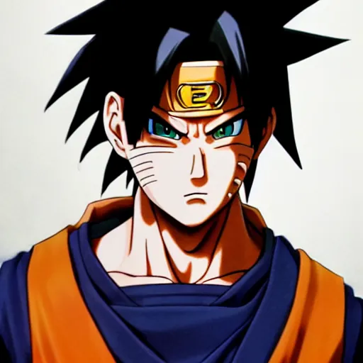 Image similar to ultra realistic portrait painting of a fusion of sasuke and naruto, art by akira toriyama, 4 k, dragon ball artstyle, cel shaded, highly detailed, epic lighting, full body