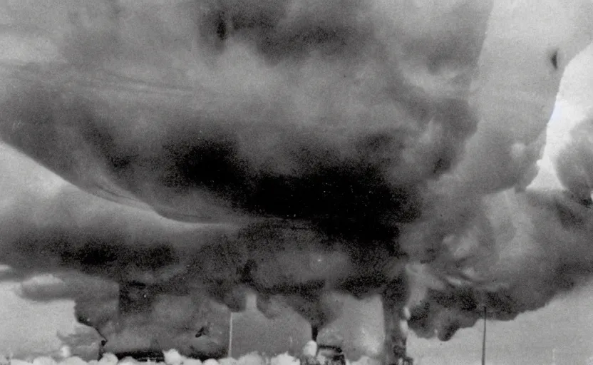 Prompt: hindenburg explosion, photography