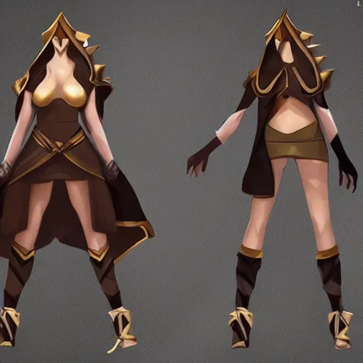 Image similar to league of legends high - fashion character designed by kanye west