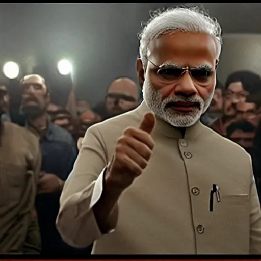 Prompt: narendra modi in fight club, 8 k