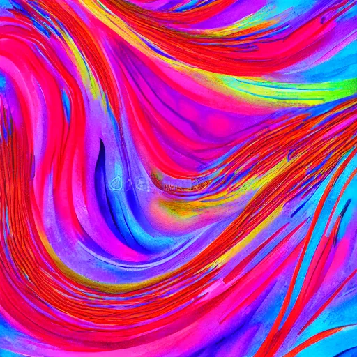 Image similar to vector flow field watercolor brushstrokes concept art