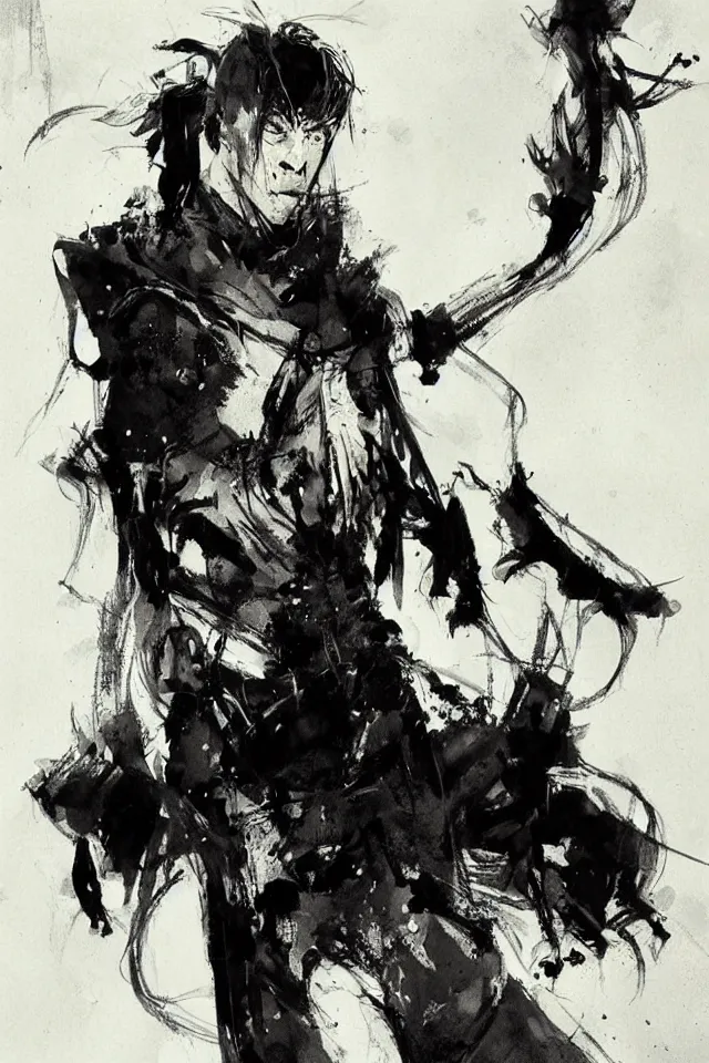 Prompt: dream of the endless, morpheus, by ashley wood, character design, concept art