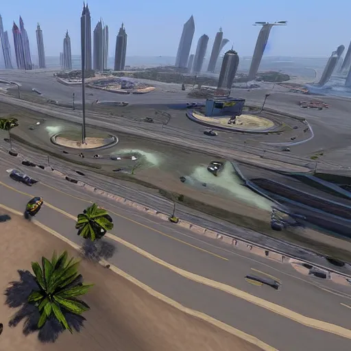 Prompt: gta : dubai, smooth