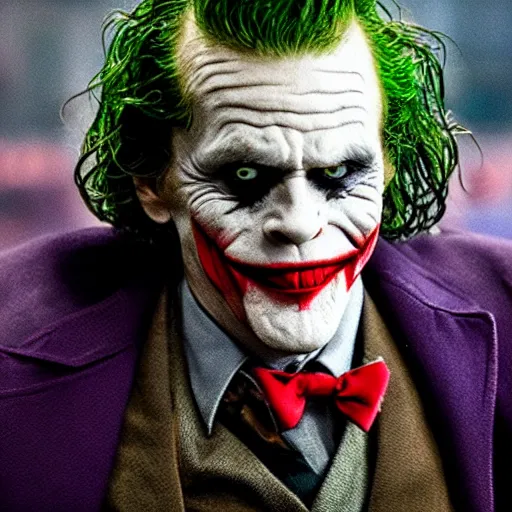 Image similar to William Dafoe as The Joker