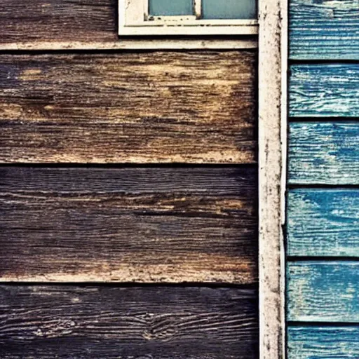 Image similar to seaside wickered furniture, cool morning, open breezeway, blue hour, old weathered wood, solitude and safety forever