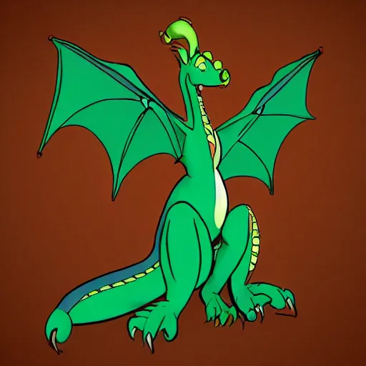 Prompt: tall female dragon chubby done in the Disney style