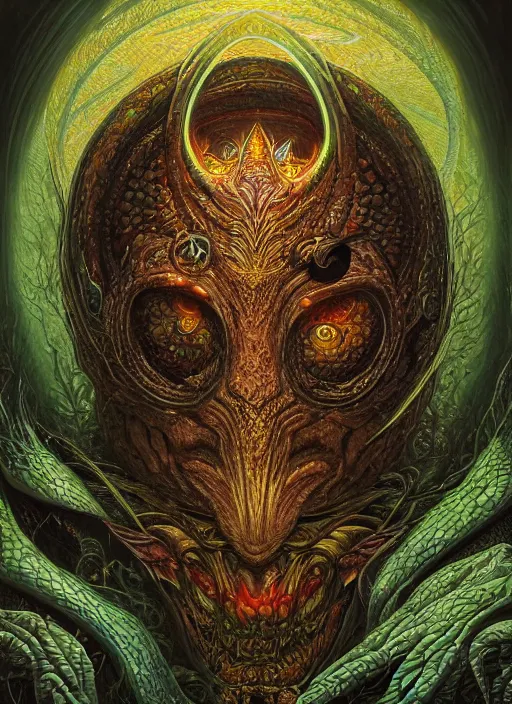 Prompt: phish glowing reptile eyes, shamanic poster lsd art, intricate, elegant, highly detailed, centered, digital painting, artstation, concept art, smooth, sharp focus, illustration, artgerm, tomasz alen kopera, peter mohrbacher, donato giancola, joseph christian leyendecker, wlop, frank frazetta