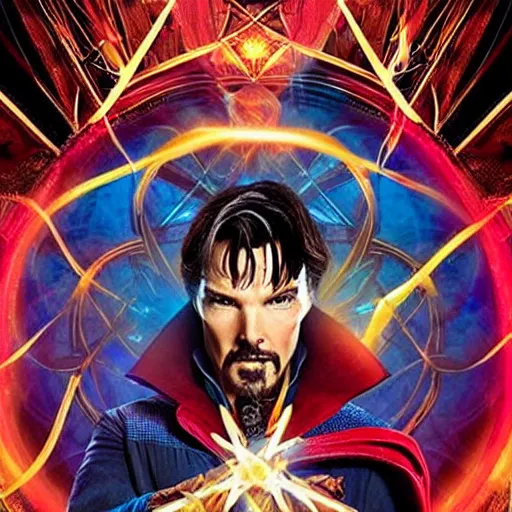 Prompt: Doctor Strange teams up with a mysterious teenage girl from his dreams who can travel across multiverses, to battle multiple threats, including other-universe versions of himself, which threaten to wipe out millions across the multiverse. They seek help from Wanda the Scarlet Witch, Wong and others.