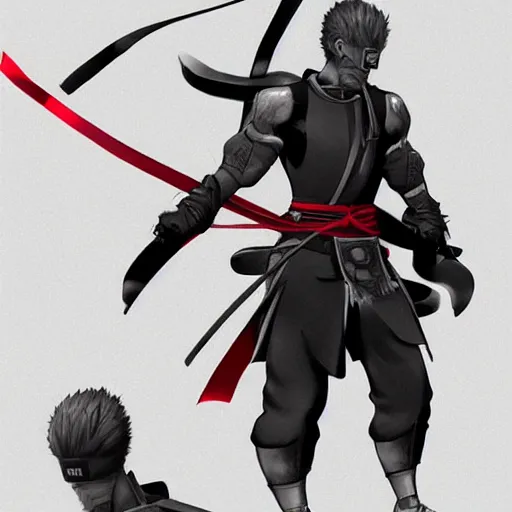 Image similar to full body concept art of a samurai ninja warrior pixar anime sharp lines high contrast photorealistic unreal engine raytraced ghibli realistic shaded sharp lines stylized by stanley artgerm lau, wlop, rossdraws, james jean, jakob eirich, andrei riabovitchev, marc simonetti, and sakimichan, trending on artstation