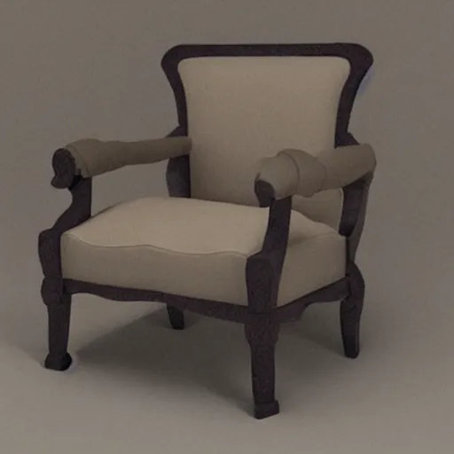 Prompt: most realistic image of a chair