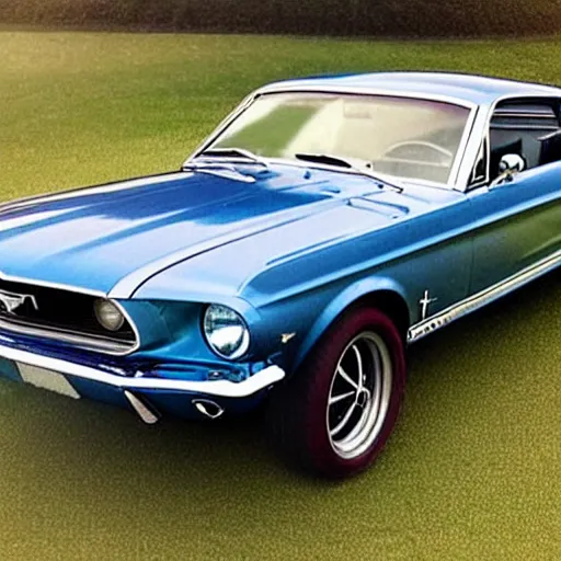 Image similar to photo of 1 9 6 8 - mustang combined with a horse