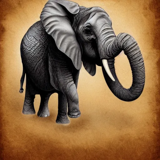 Image similar to elephant paleoart by roman uchytel t