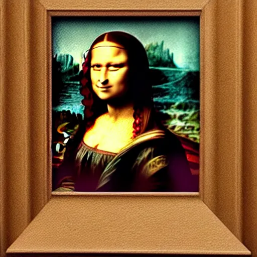 Prompt: “Mona Lisa in real life, photography, Ultra HD, 4k resolution”