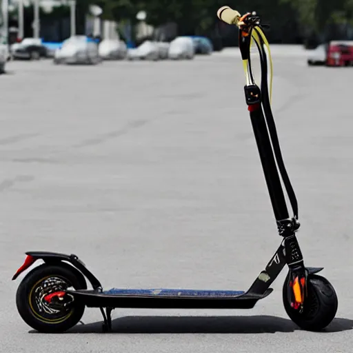 Image similar to nikola tesla drifting free energy scooter