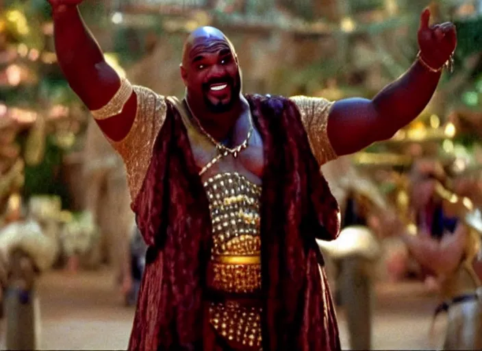 Image similar to film still of sinbad as kazaam in the movie kazaam 1 9 9 6