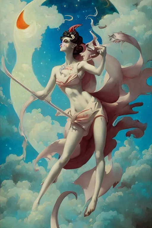 Prompt: Sailor Moon by Peter Mohrbacher in the style of Gaston Bussière, Art Nouveau, covered of blood