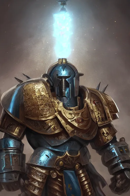 Image similar to armor portrait heros warhammer 4 0 k horus heresy fanart - the primarchs emperor by johannes helgeson animated with vfx concept artist & illustrator global illumination ray tracing hdr fanart arstation zbrush central hardmesh 8 k octane renderer comics stylized