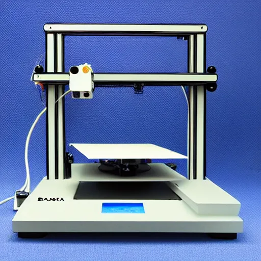 Image similar to Bambu 3D printer, highly detailed, intricate, mid shot