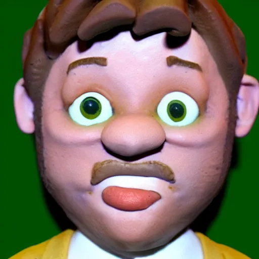 Prompt: clayton ray huff claymation