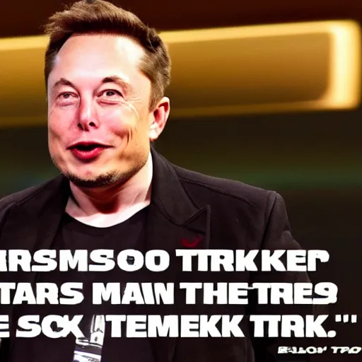 Image similar to elon musk on star trek,