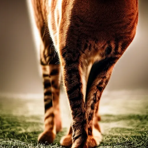 Image similar to a feline horse - cat - hybrid, animal photography