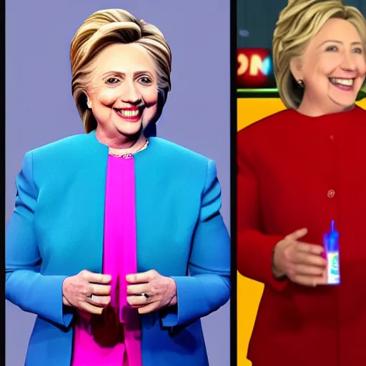 Prompt: hillary clinton in fortnite