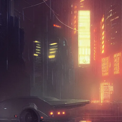 Prompt: bladerunner concept art, guweiz, graphic novel, 4 k uhd image