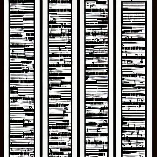 Image similar to graphic sheet music for a piece of music called a demon possessing ur freaking soul