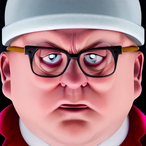 Prompt: Peter Griffin in real life, Portrait Photography, 4k UHD