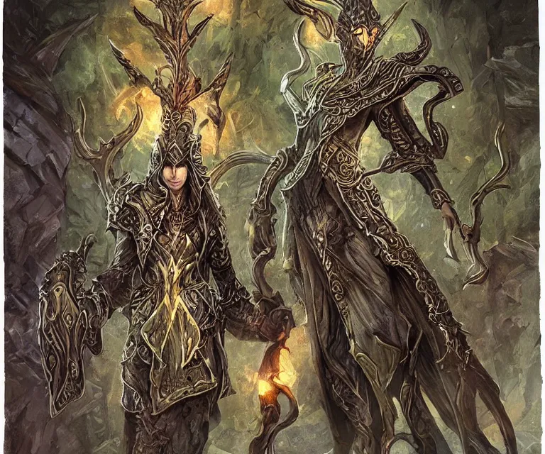 Image similar to ancient ornate powerful elven alchemic artifact, mtg illustration