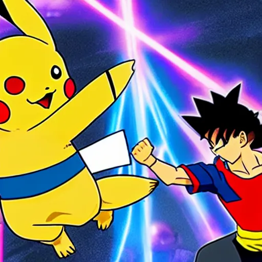 Pew 🎏✨ on X: The pikachufication of goku / X