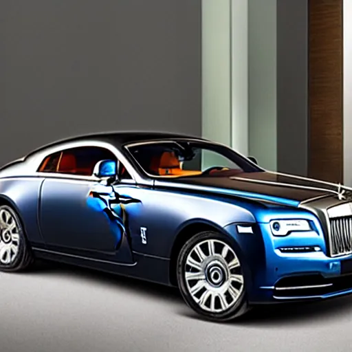 Image similar to rolls royce wraith with jet engine attached driven by muscular balding man