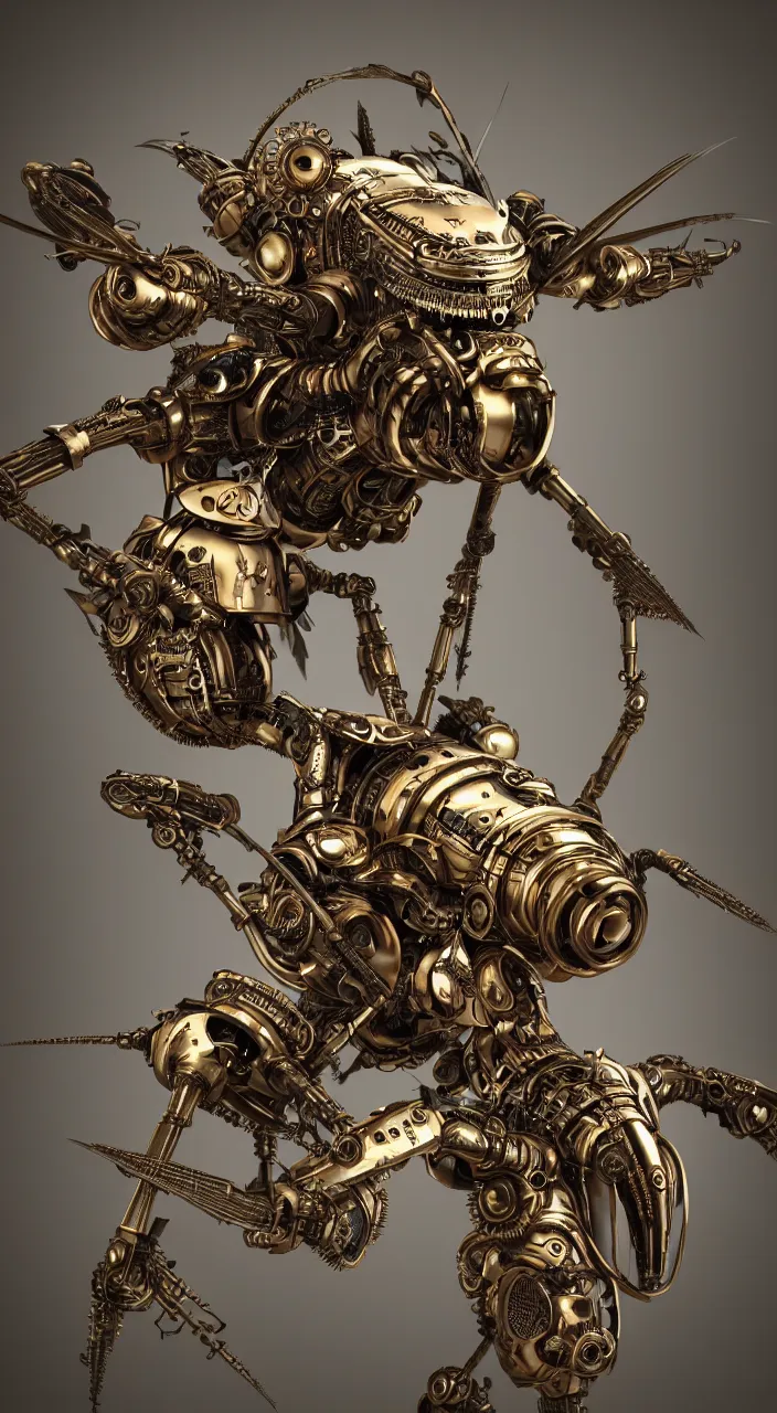 Image similar to robotic steampunk style Mosquito on skin, baroque photorealistic, octane render, insanely detailed, intricate, bronze, concept art,