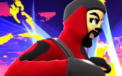 Image similar to drake as a playable fighter in super smash bros ultimate