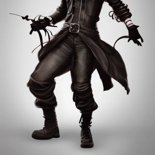 Prompt: male leather clothes cloud dancer, Artstation