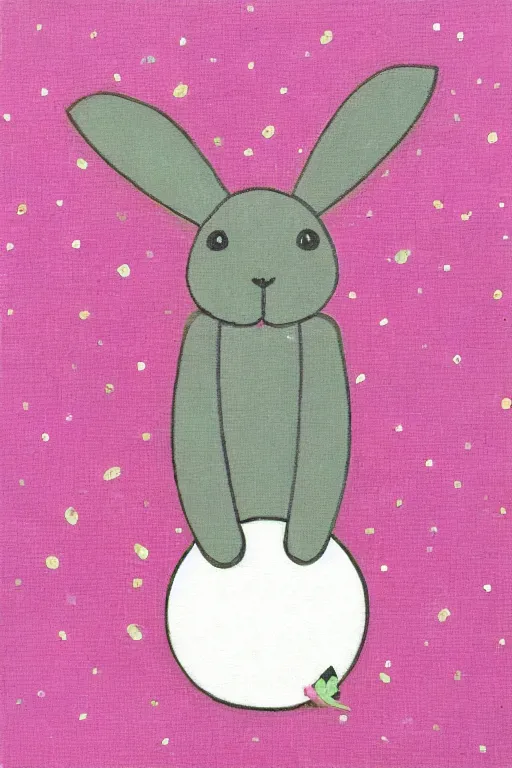 Image similar to “Pink rabbit”