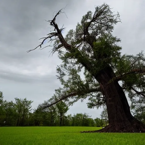 Image similar to a tornado tornado tree hybrid