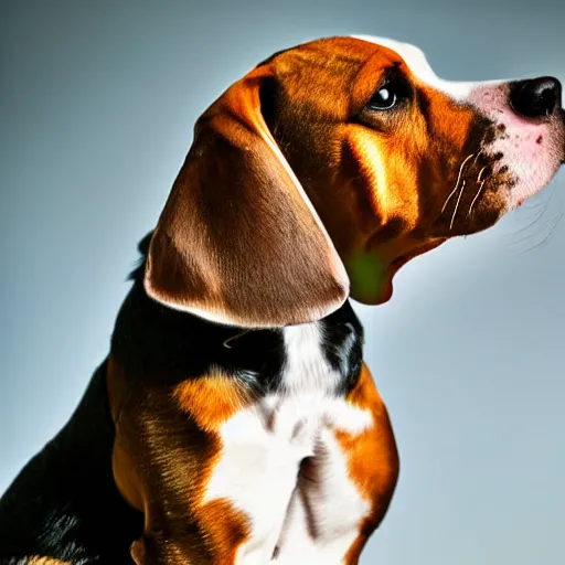 Image similar to a beagle fighting Karen, movie still, photography, DSLR 35mm, low light photography, ultra fine detail