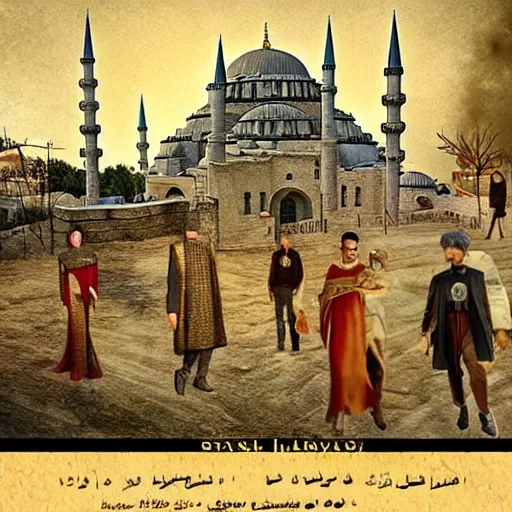 Prompt: star trek istanbul in ottoman times, realistic