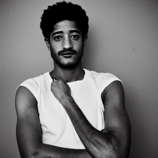 Image similar to alfred enoch photographed by nan goldin