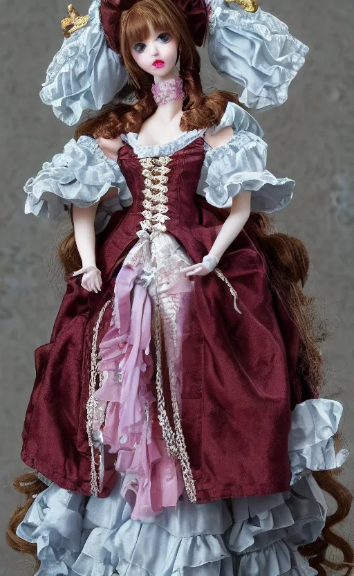 Image similar to dollfie in baroque dress