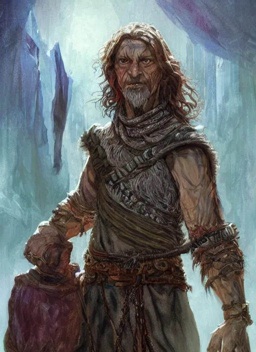 Prompt: poor dirty ugly beggar, ultra detailed fantasy, dndbeyond, bright, colourful, realistic, dnd character portrait, full body, pathfinder, pinterest, art by ralph horsley, dnd, rpg, lotr game design fanart by concept art, behance hd, artstation, deviantart, hdr render in unreal engine 5