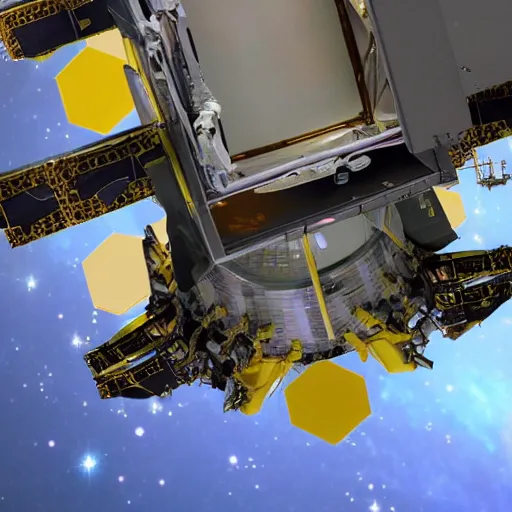 Prompt: an image of space from the james Webb telescope