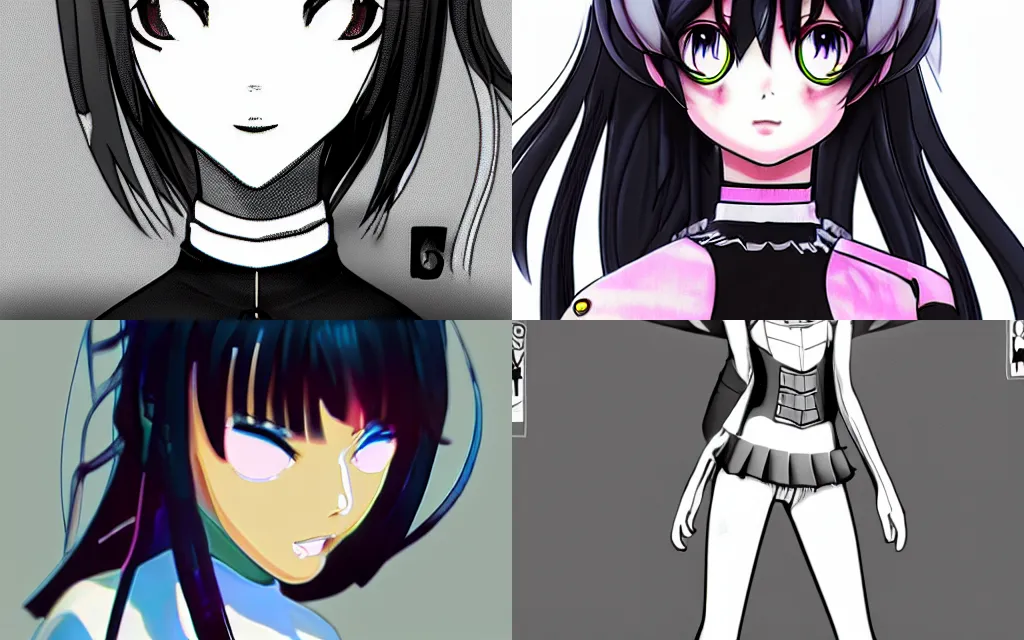 Prompt: smug anime girl black and white, artstation, octane, in style of Tatsuki Fujimoto