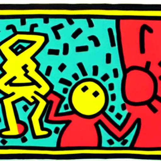 Image similar to Keith Haring. Vietnam.