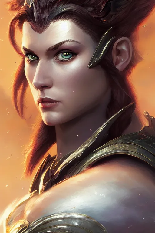 Image similar to amazon valkyrie athena, d & d, fantasy, portrait, highly detailed, headshot, digital painting, trending on artstation, concept art, sharp focus, illustration, art by artgerm and greg rutkowski and magali villeneuve