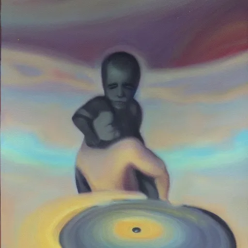 Prompt: stock photo of Saturn eating his child, oil on canvas, trending on artstation, deviantart