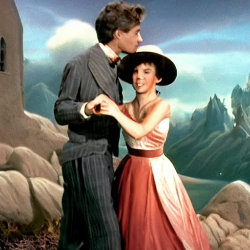 Prompt: waltzing with a potato, beautiful beautiful beautiful beautiful matte painting