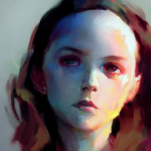 Prompt: color portrait of a girl, Greg rutkowski and Alex Ross